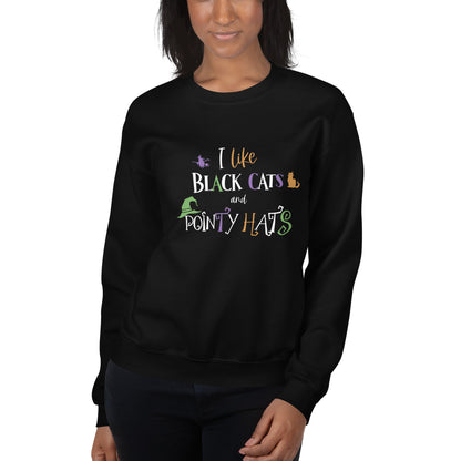 Witchy Cat Lady Halloween Sweatshirt