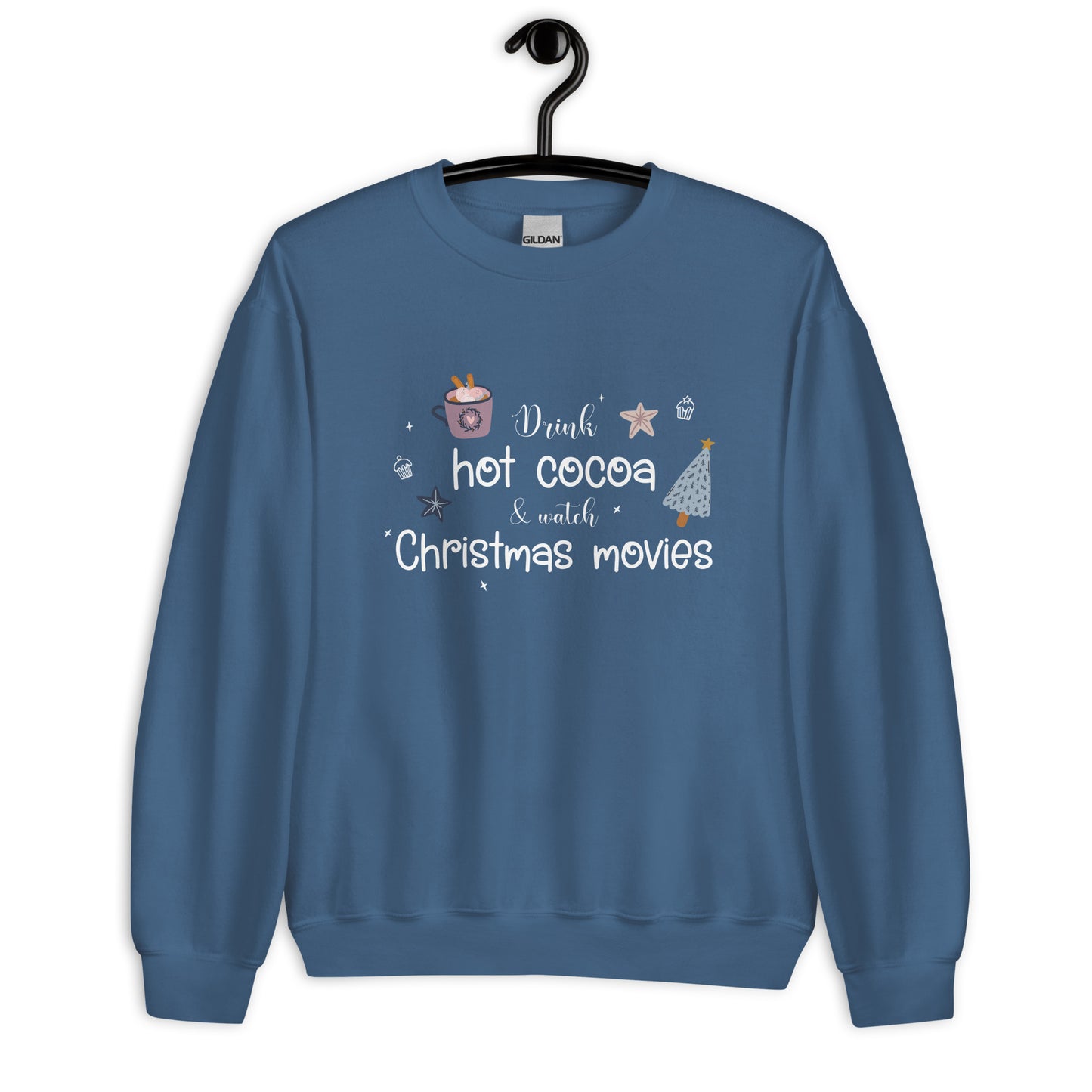 Hot Cocoa and Christmas Movies Cozy Sweatshirt