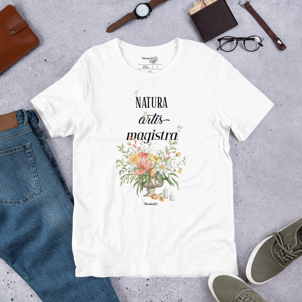 Natura Artis Magistra Dark Academia Aesthetic Unisex T-Shirt