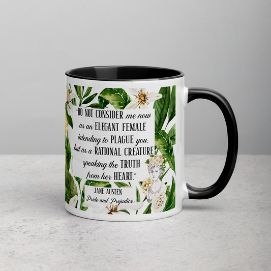 Jane Austen's Floral Mug