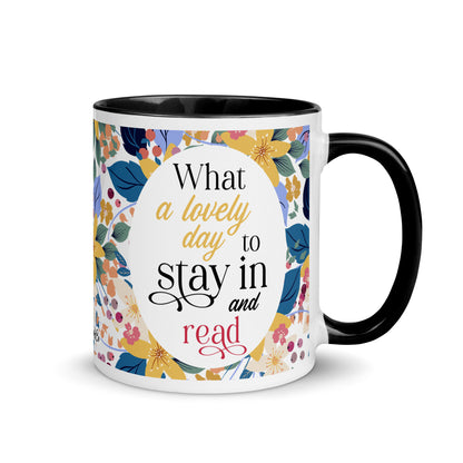 Stay in and Read Cute Bookish Mug