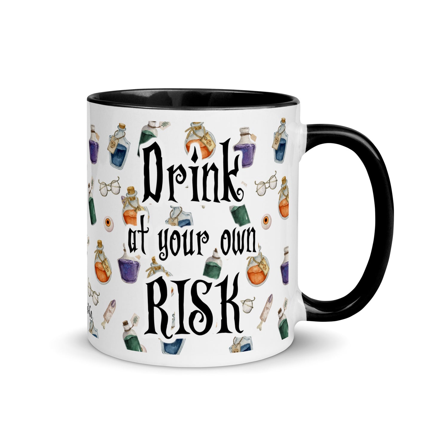 Drink at Your Own Risk Creepy Halloween Mug