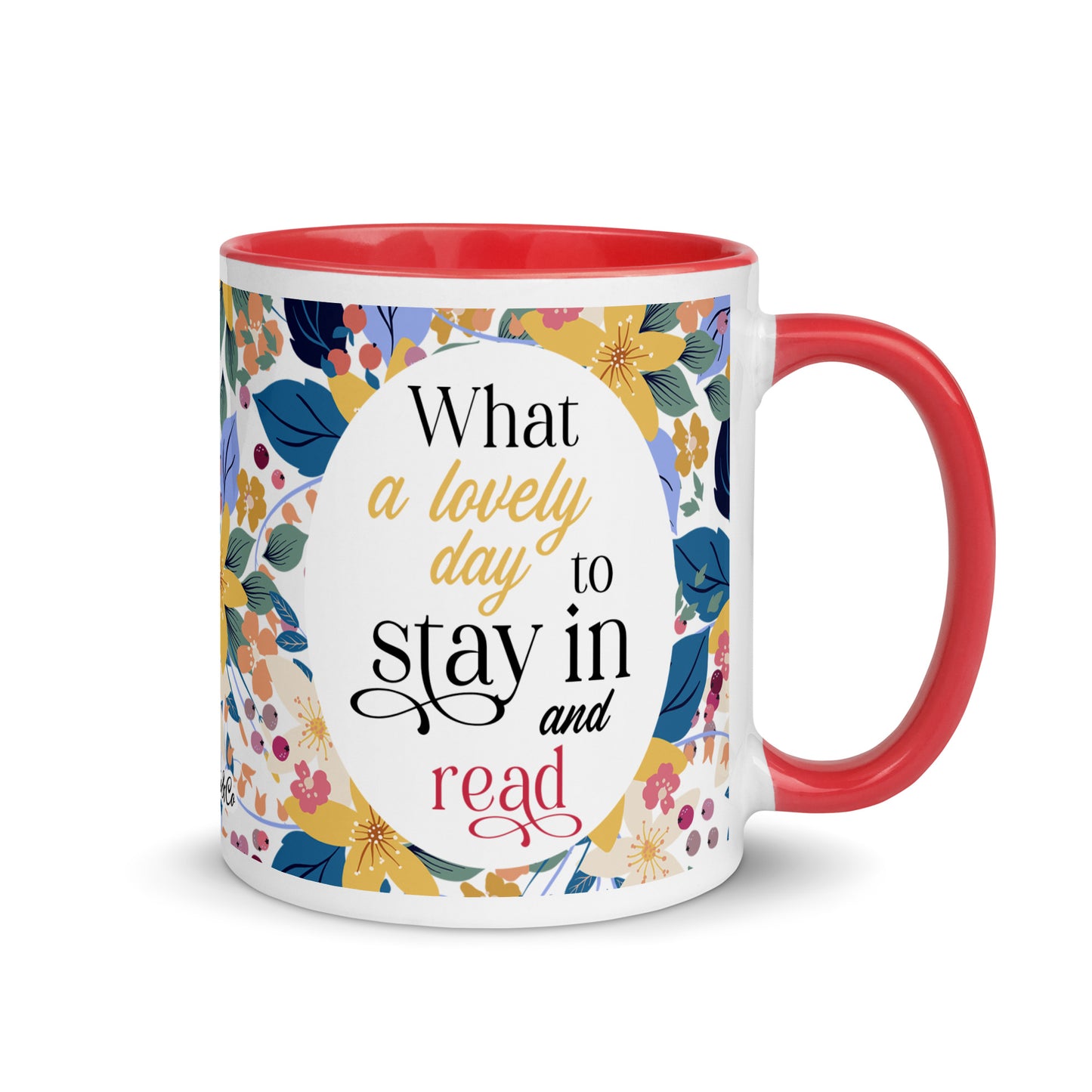 Stay in and Read Cute Bookish Mug