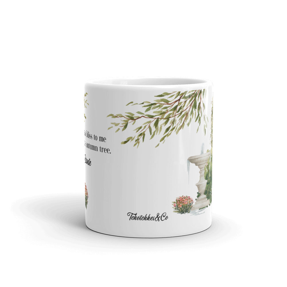 Emily Brontë Autumn Academia Aesthetic Ceramic Mug