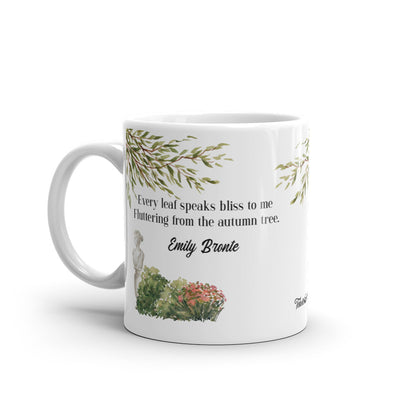 Emily Brontë Autumn Academia Aesthetic Ceramic Mug