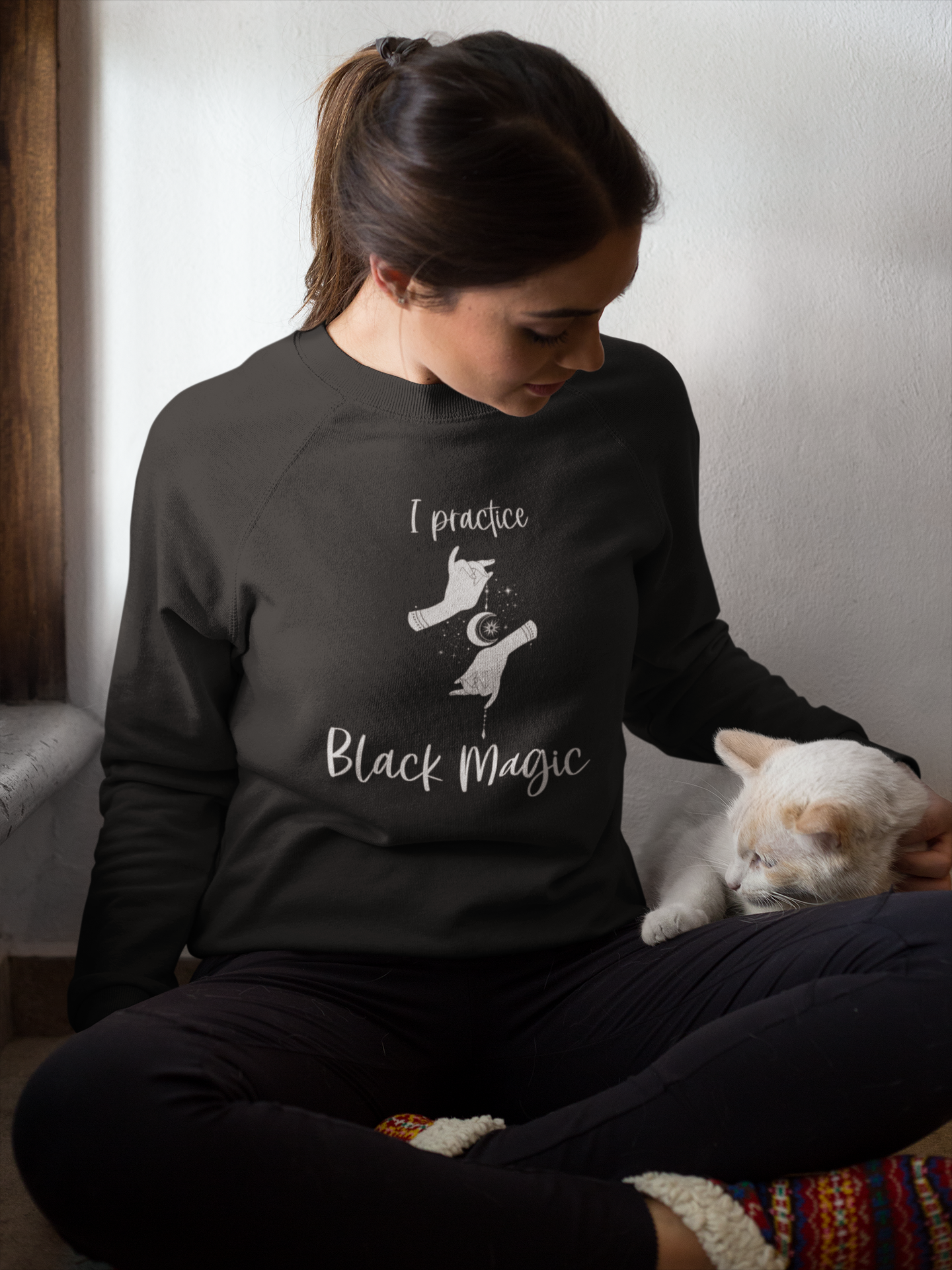 Black Magic Cute Witch Sweatshirt